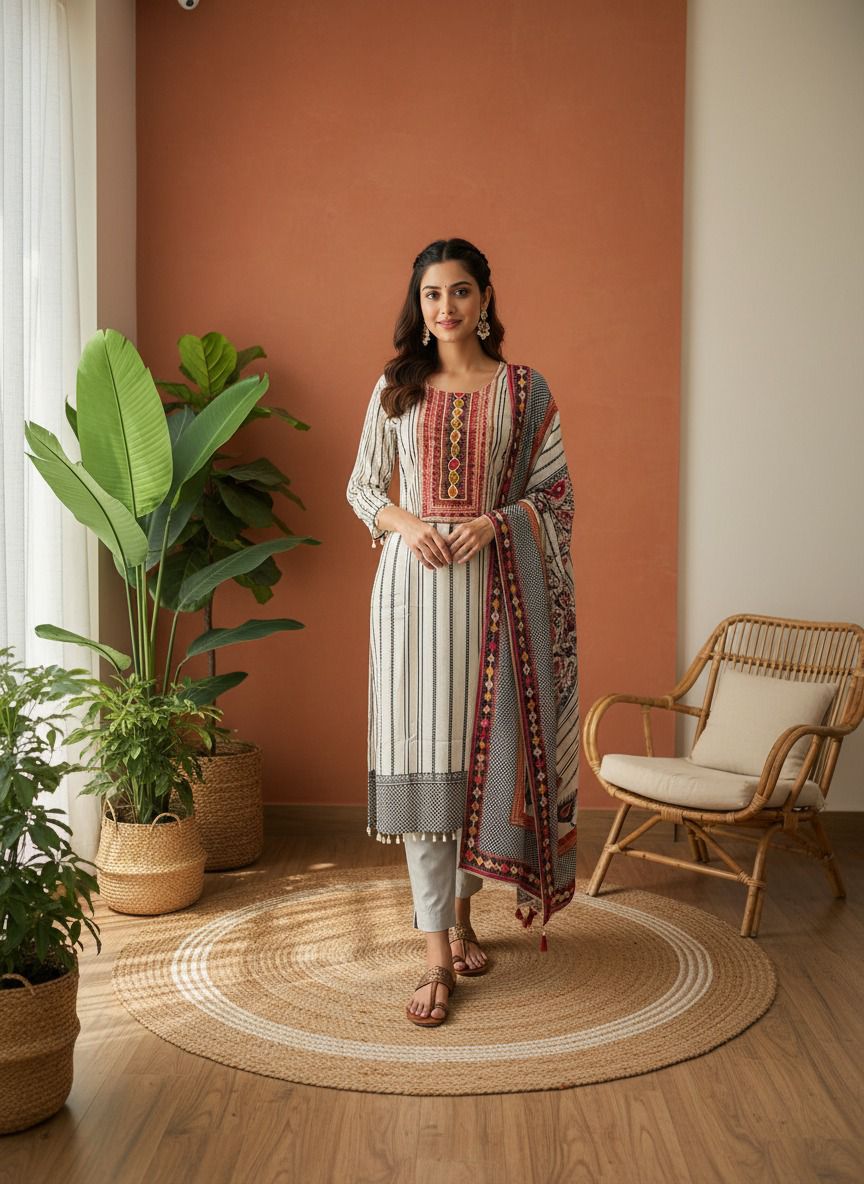 Cotton printed salwar suit