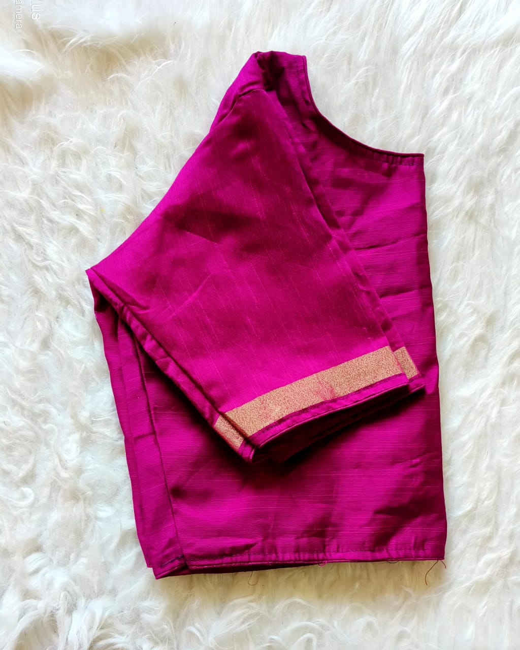 Ghicha silk boatneck ready made blouse