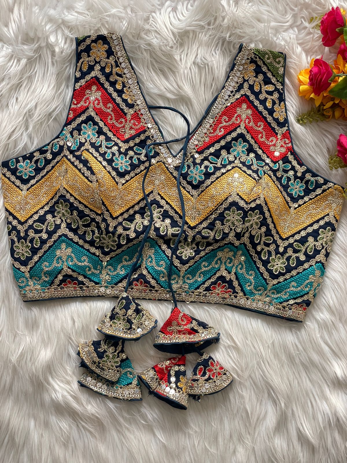Premium Kashmiri Work - Premium Readymade Blouse