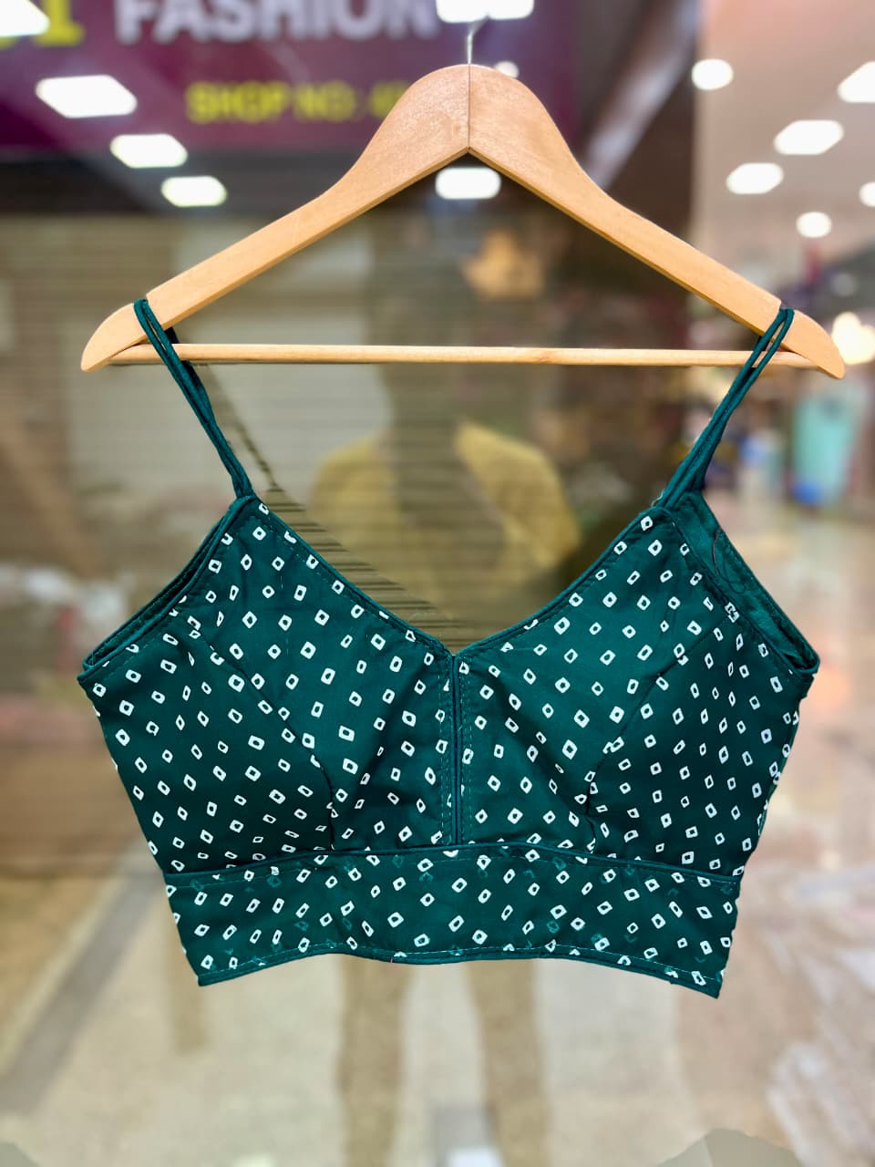 Bandhni special spaghetti noodles bandhni print fancy ready made blouse