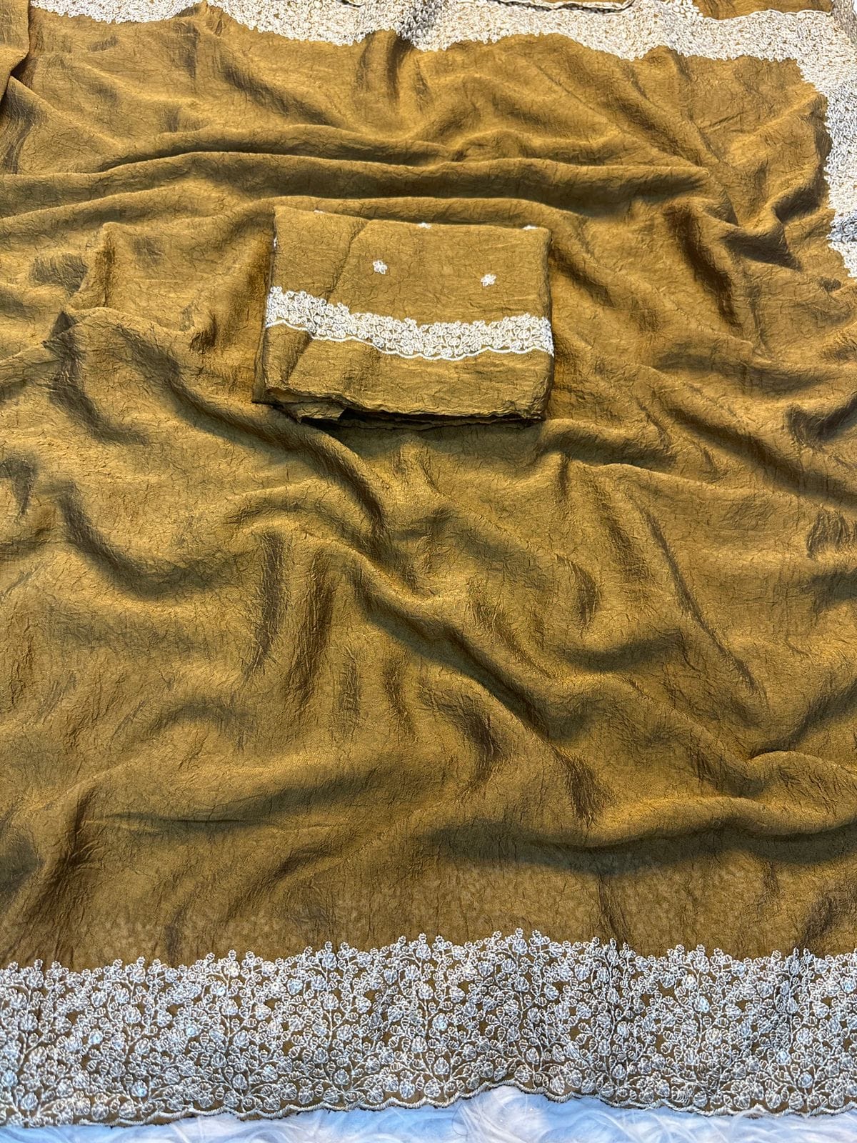 Soft Crush Silk Fabric Saree