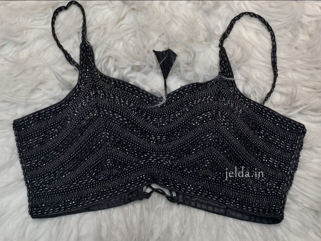 Beeds, pearl handwork custom made blouse