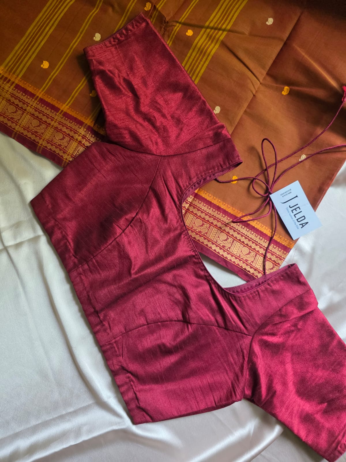 Elegant pure kanchi Cotton thread border saree