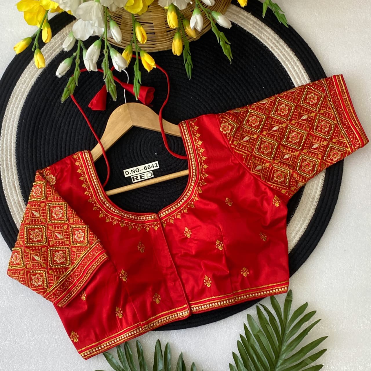 Silk Hand Work Fancy ready made blouse