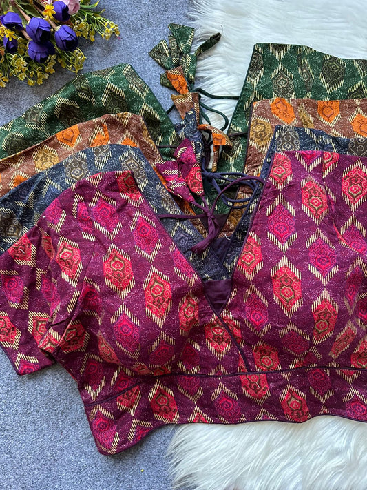 Pure Reyon Cotton ready made blouse