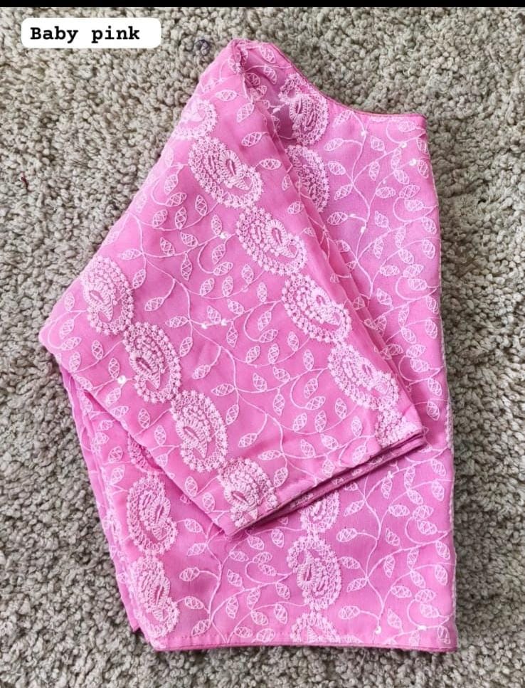 Chikonkari ready made blouse