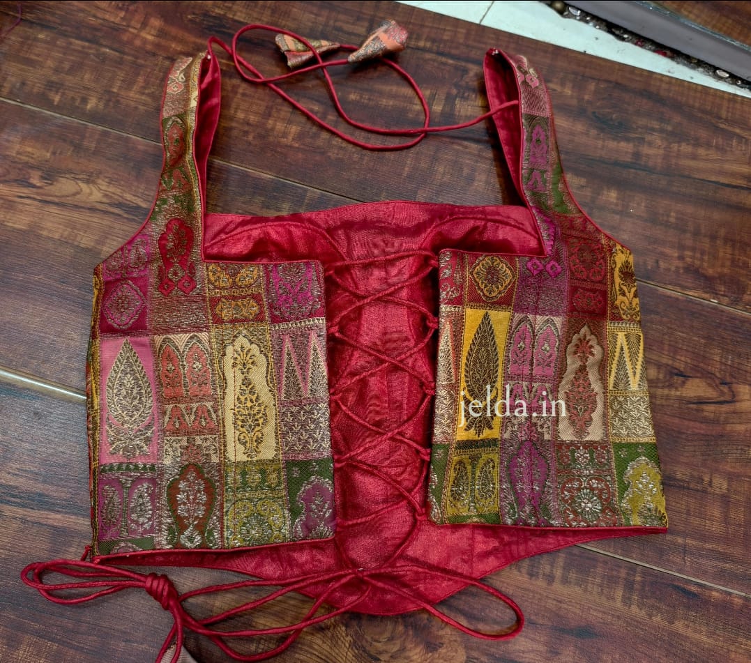 Corset multi banarsi brocade custom made blouse
