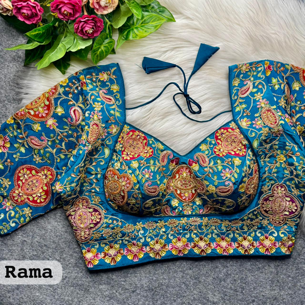 Beautiful Position Work Madhubala ready made blouse