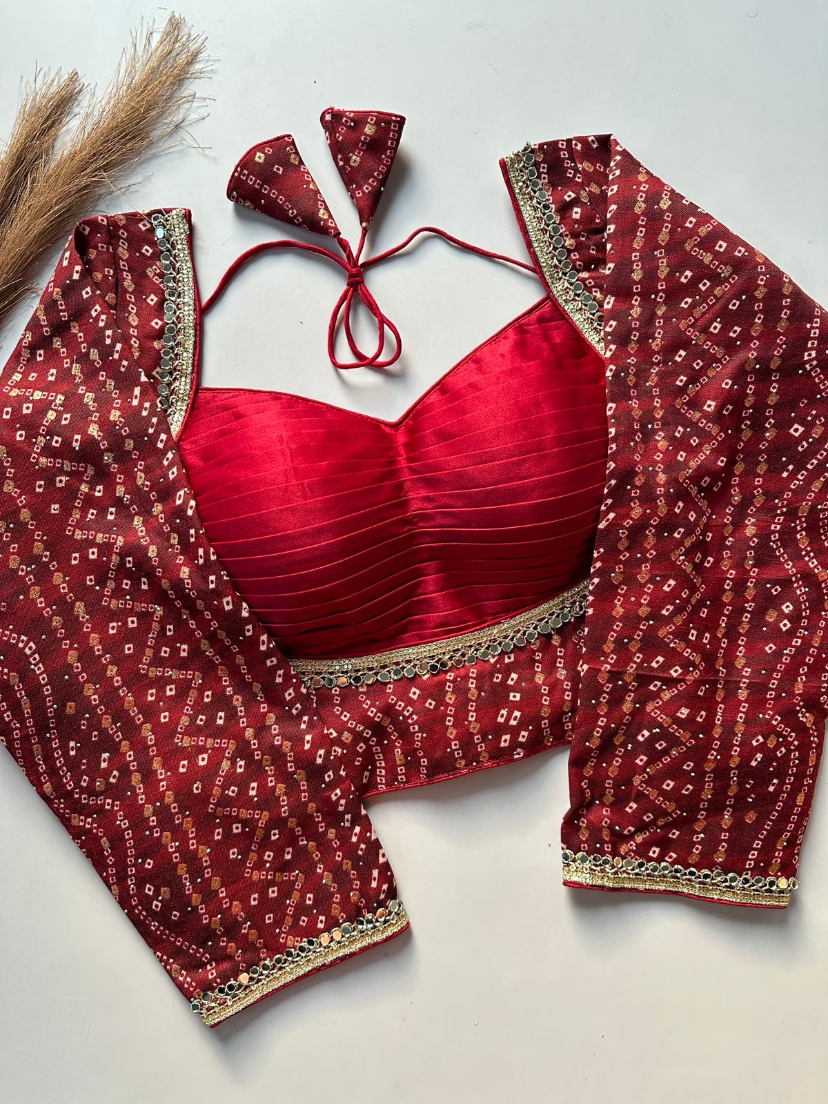 Cotton silk ready made blouse