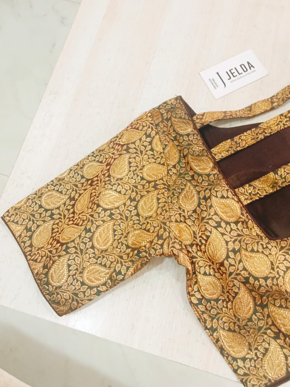 Banaras fabric ready made blouse