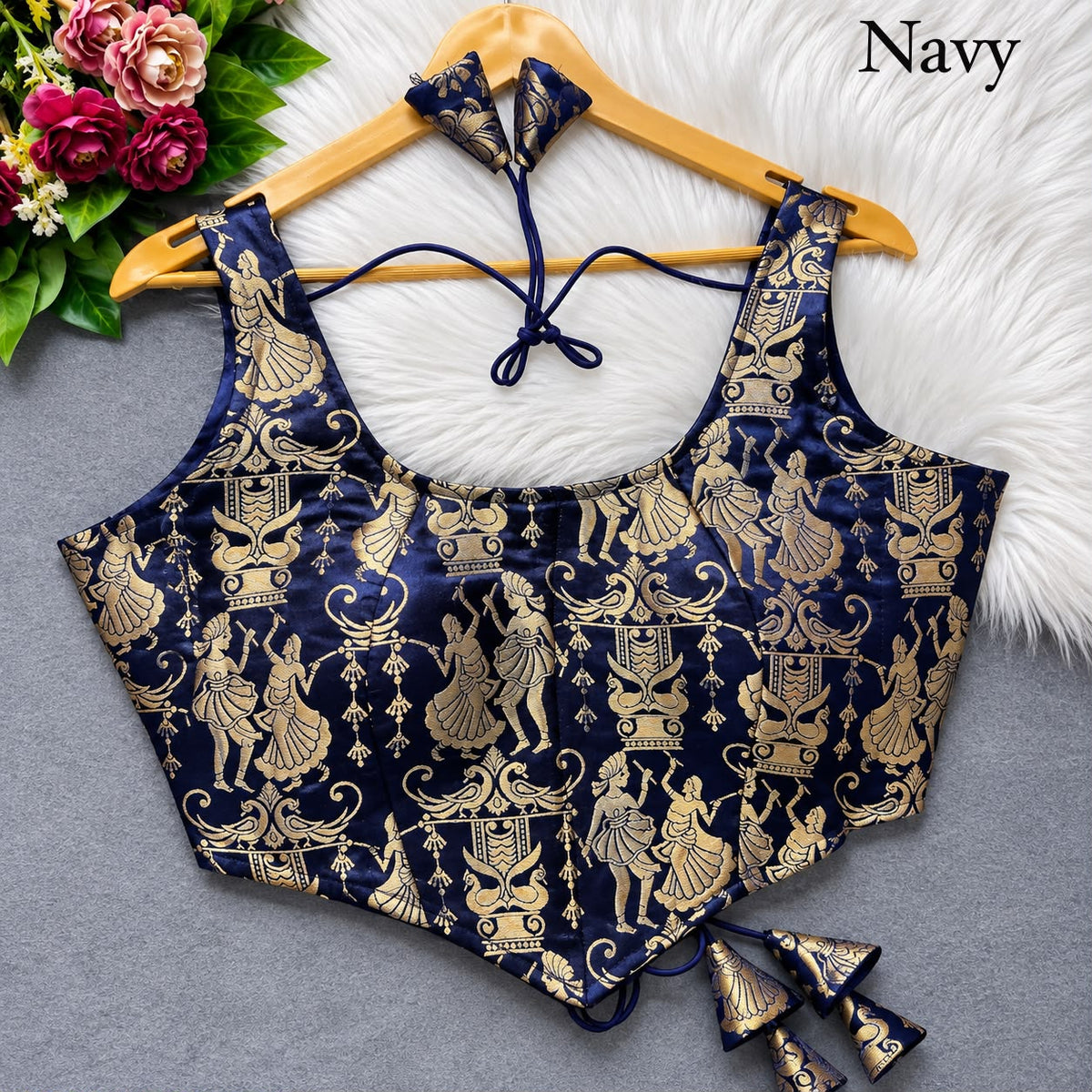 Heavy King Khab Banarasi With Tricot Fuising ready made blouse