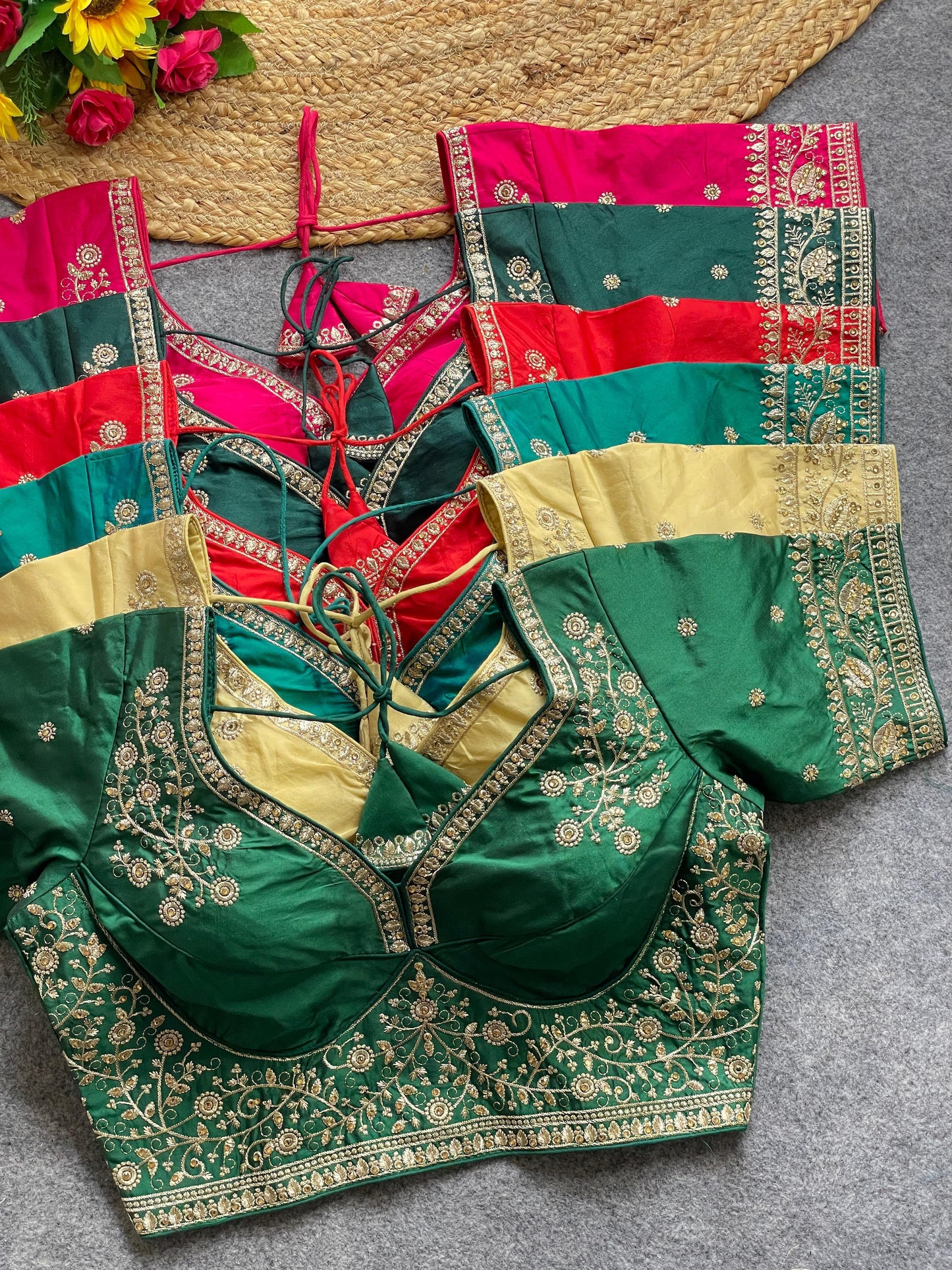 Heavy silk ready made blouse