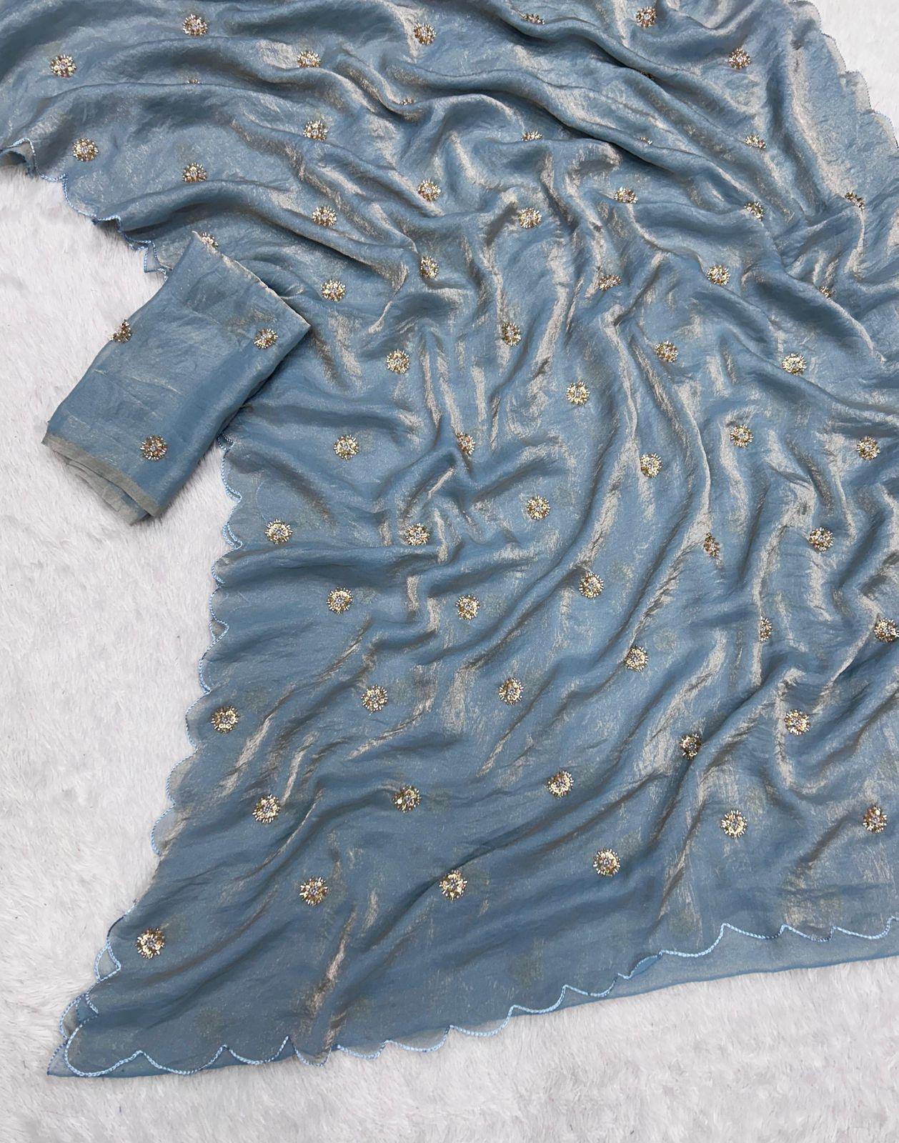 Fandy Sattin saree