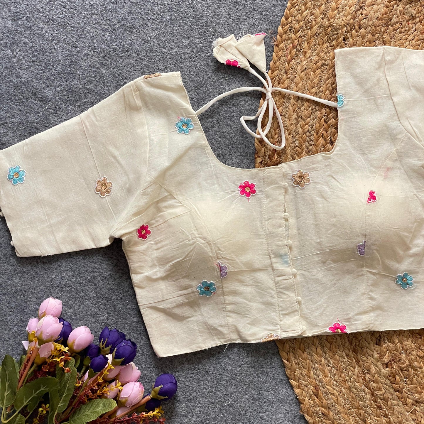 pure cotton ready made blouse
