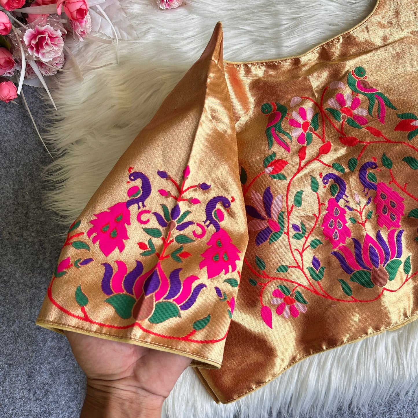 Paithani ready made blouse