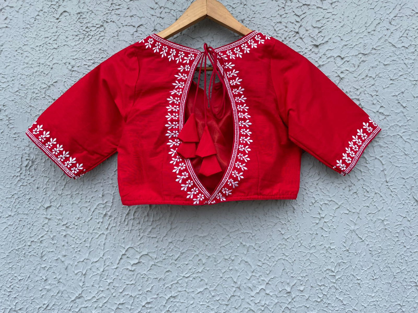 Cotton embroidered designer blouses