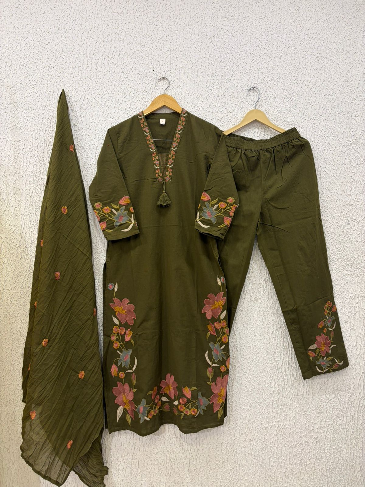 Cotton embroidery salwar suit