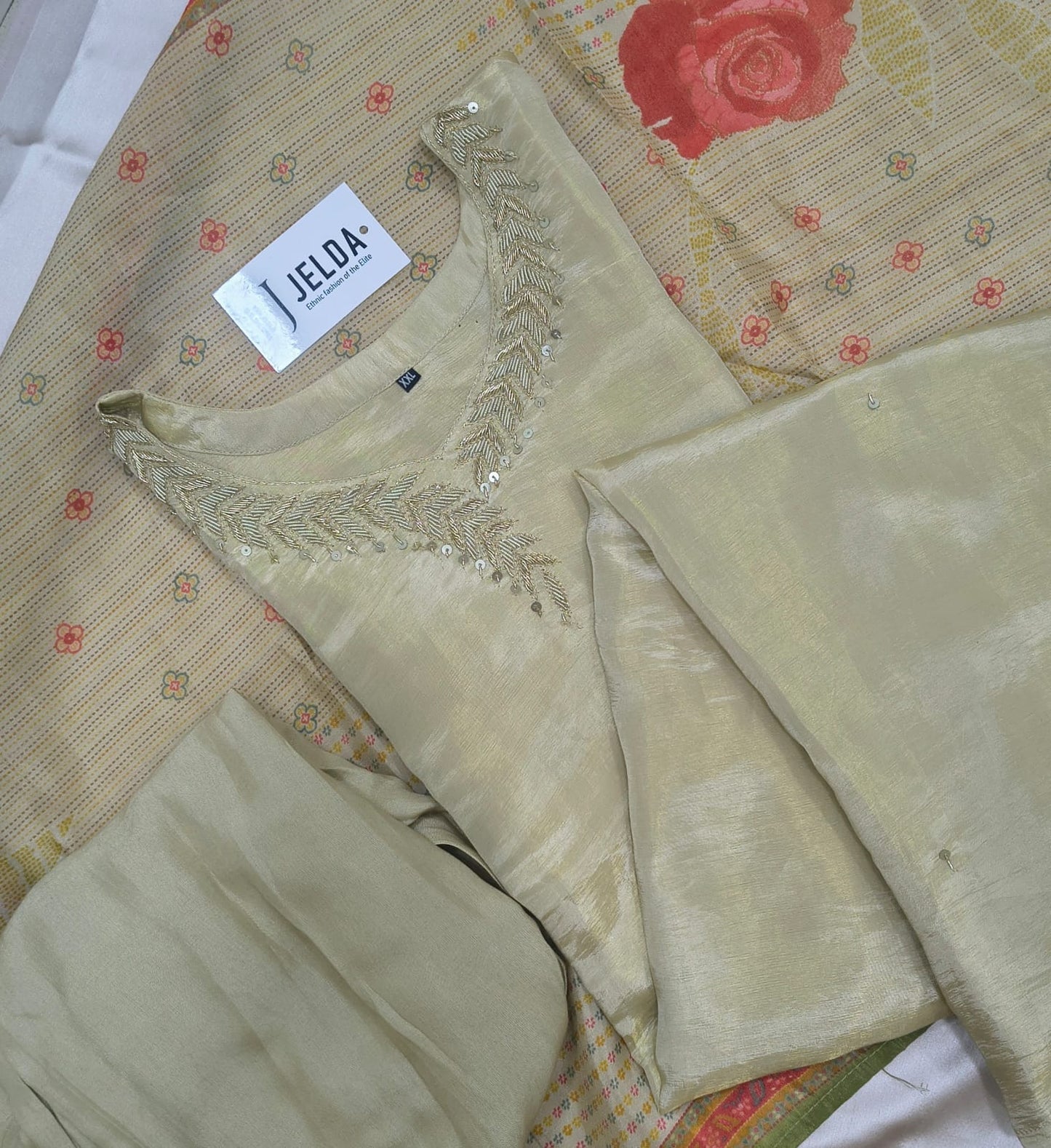 Exclusive pearl and jumki work salwar suit