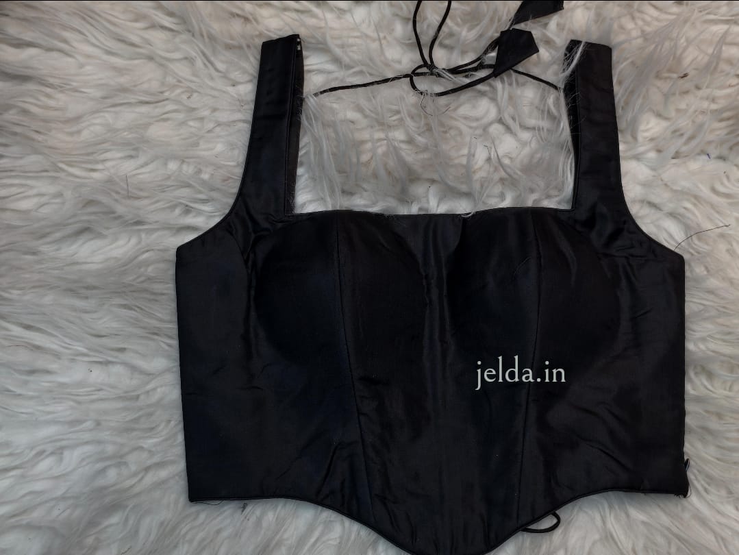 Pure silk corset custom made blouse