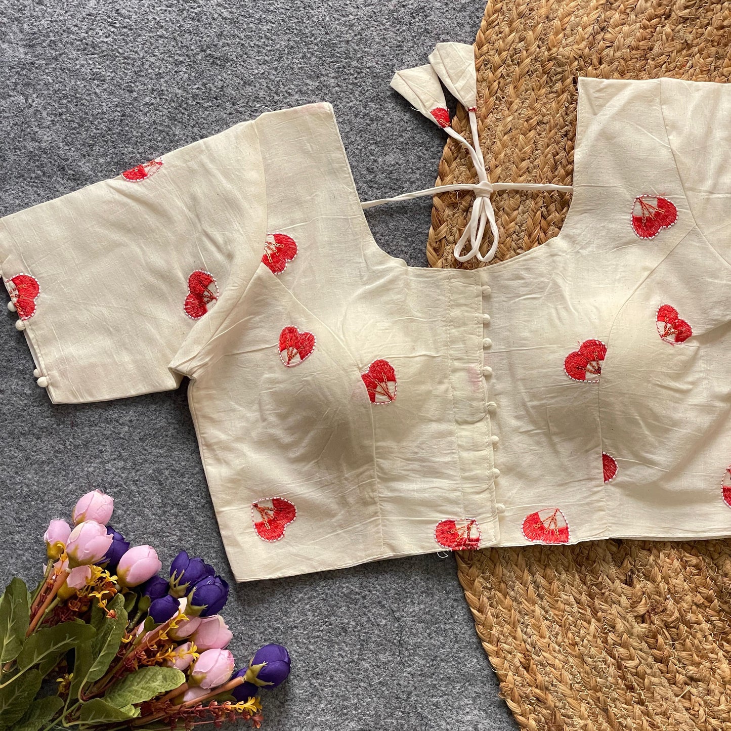 pure cotton ready made blouse