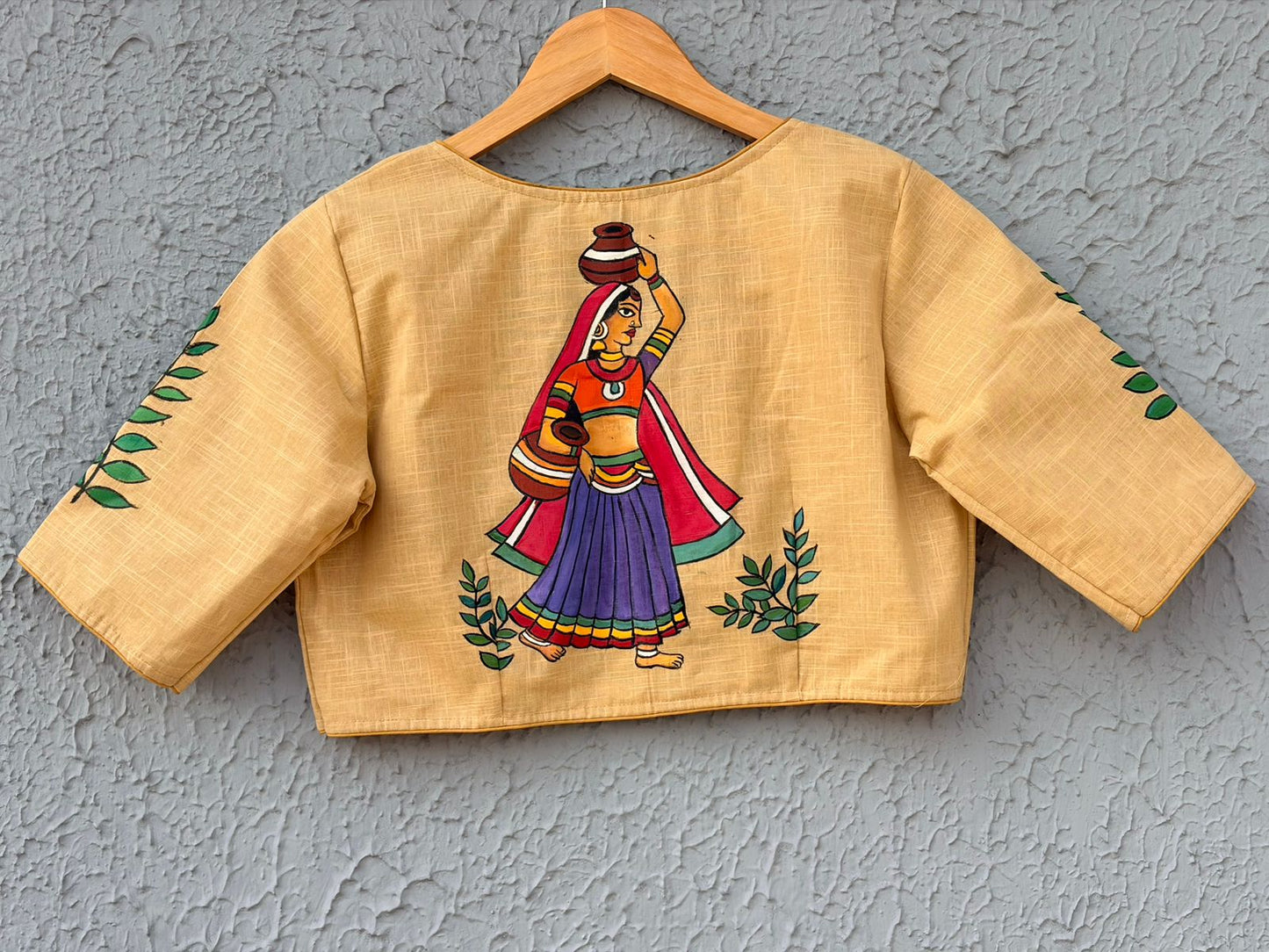 Cotton handpainted designer blouse