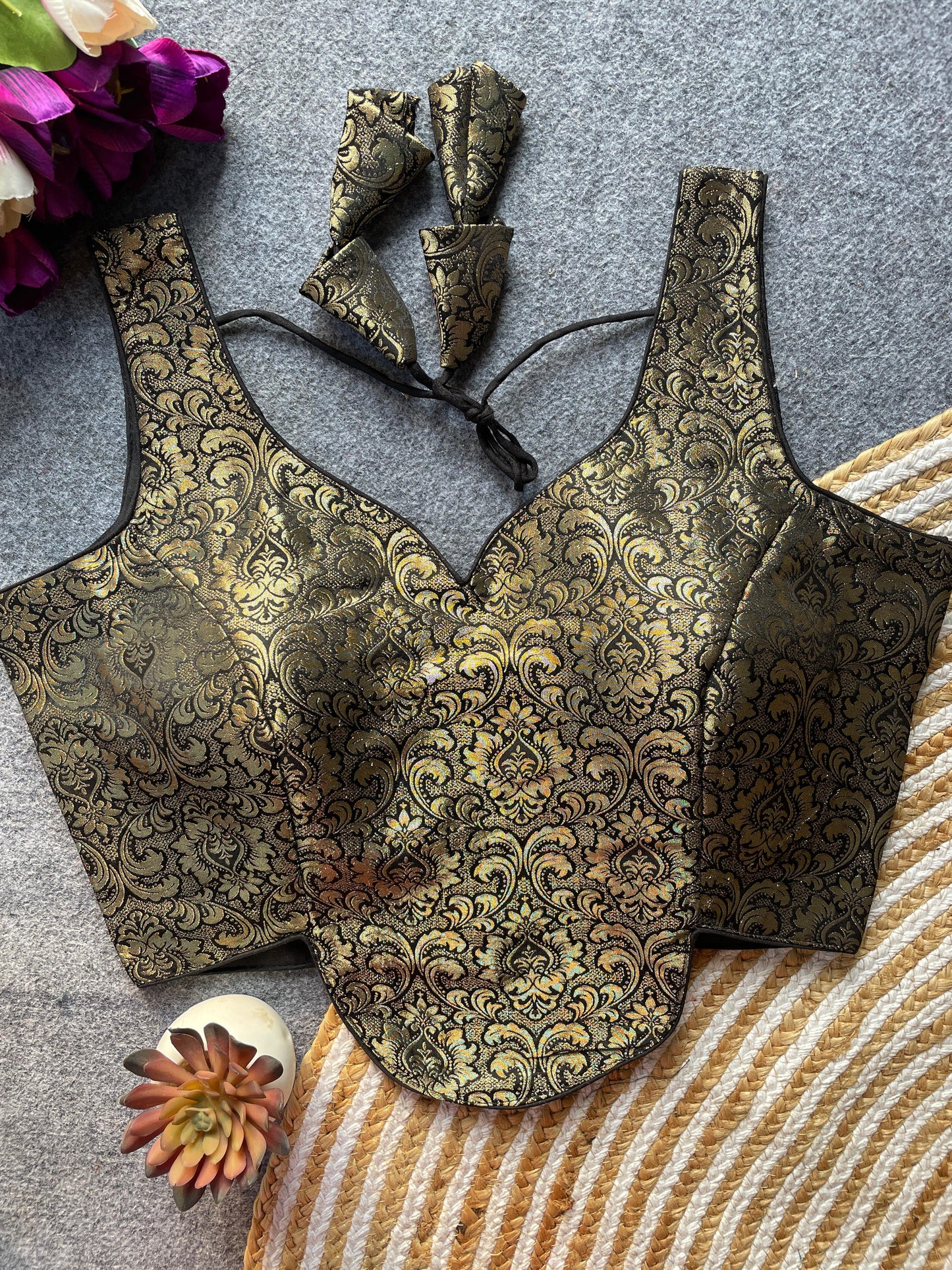 Heavy Jecard ready made blouse