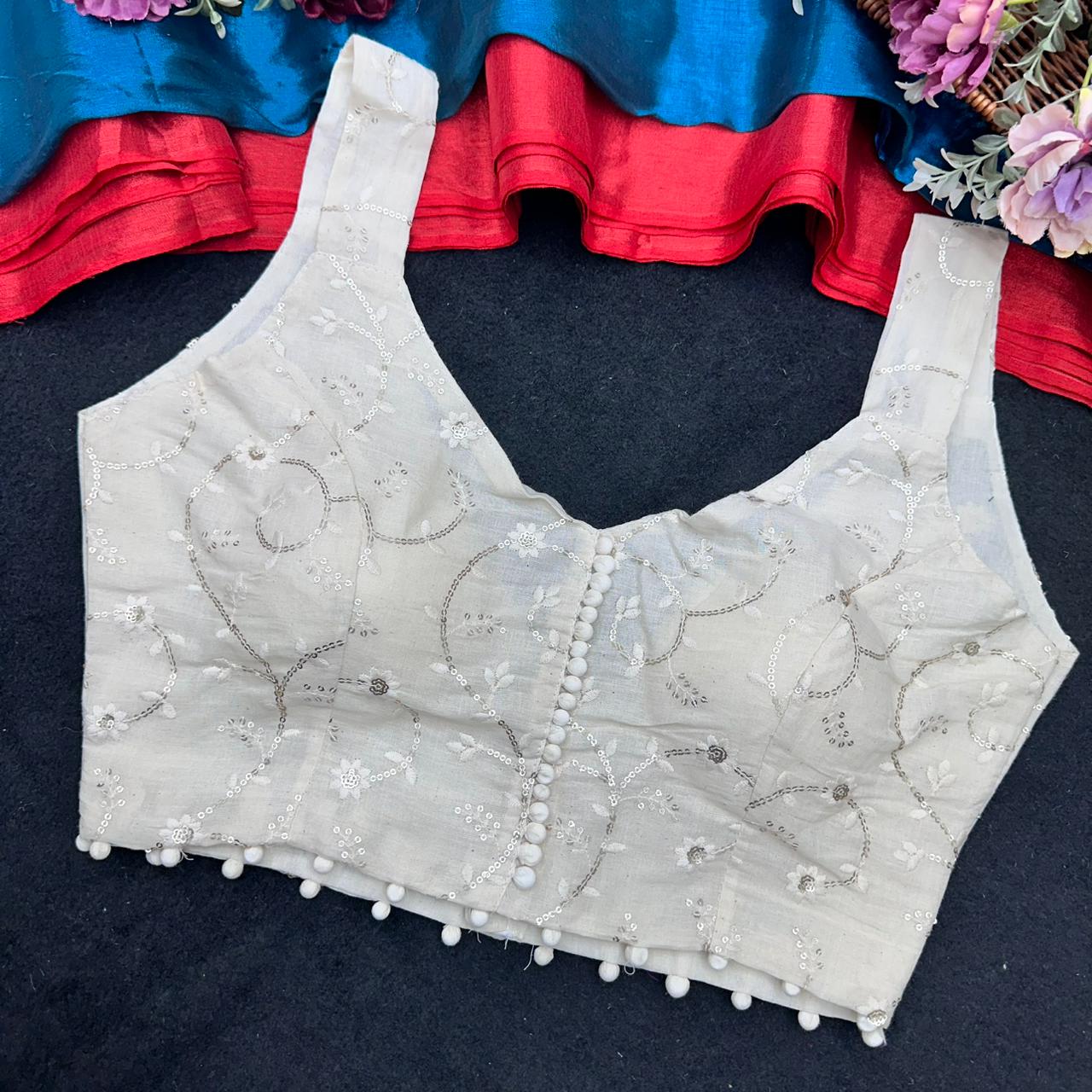presenting original camric cotton ready made blouse