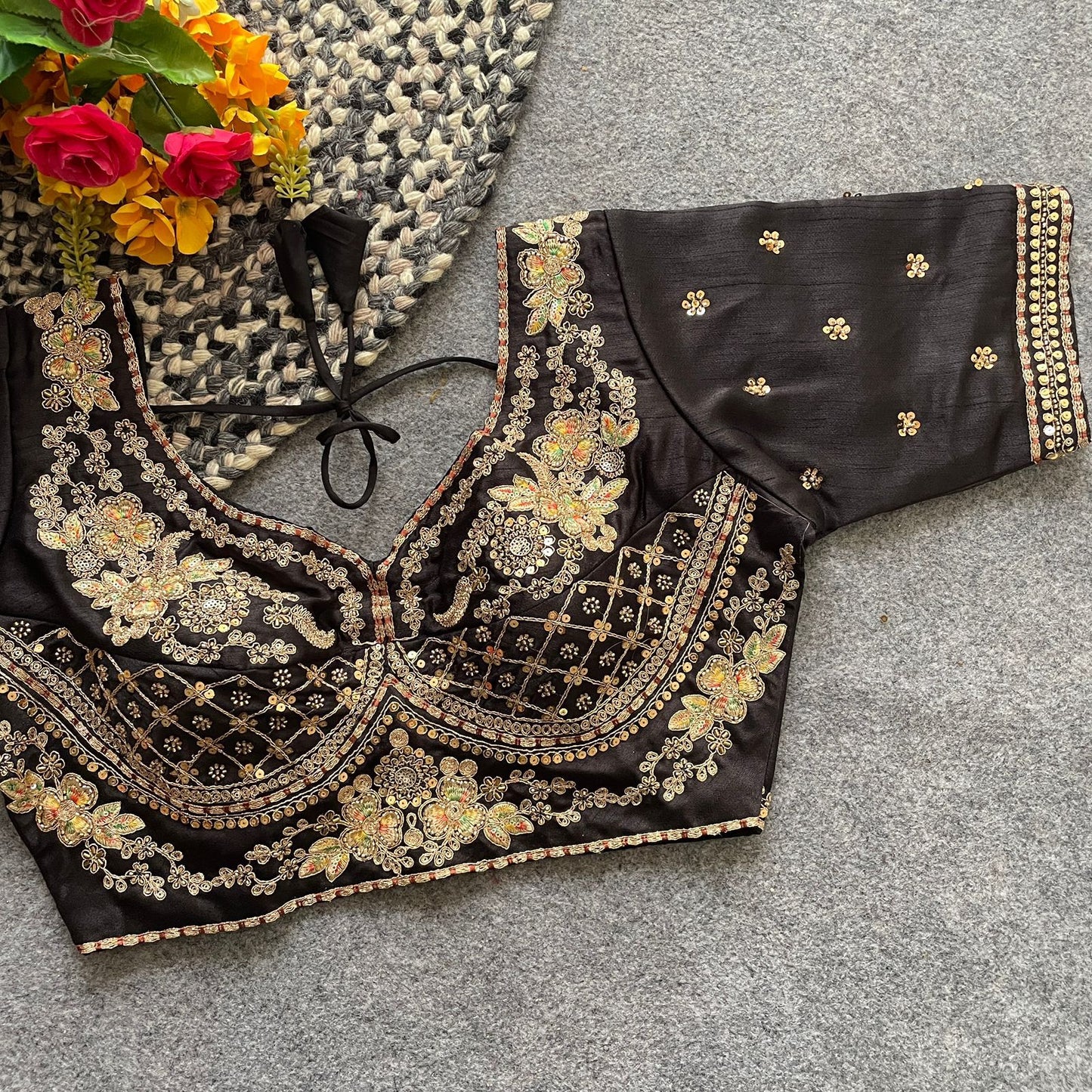 Heavy pure soft italian silk with tricot fuising ready made blouse