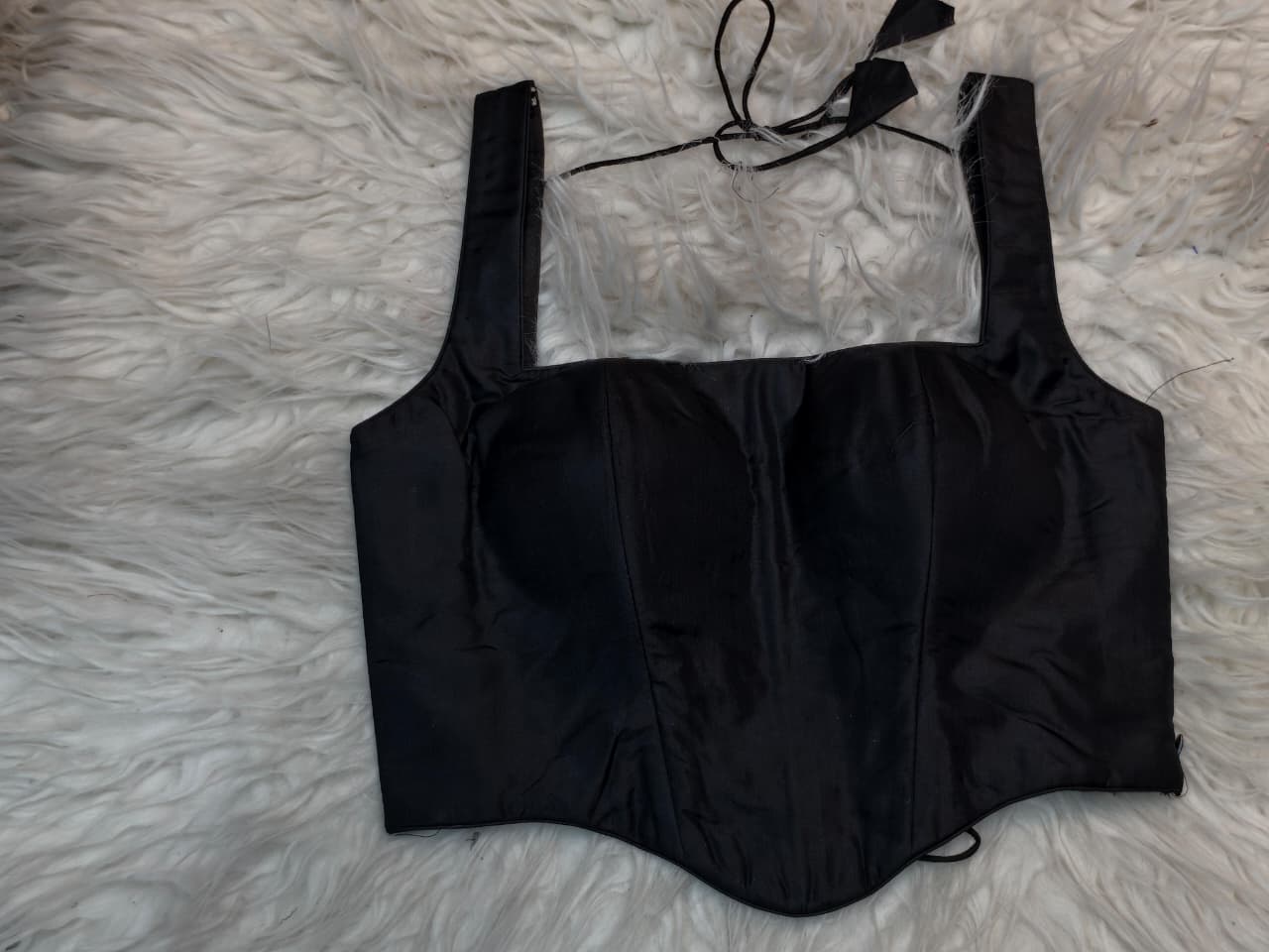 Pure silk corset custom made blouse