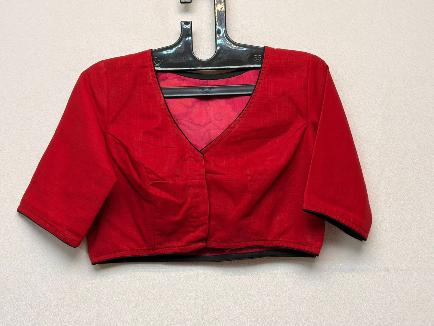 Cotton hand embroidered designer blouse