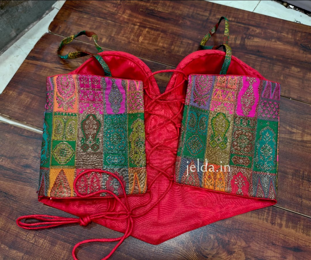 Corset multi banarsi brocade custom made blouse