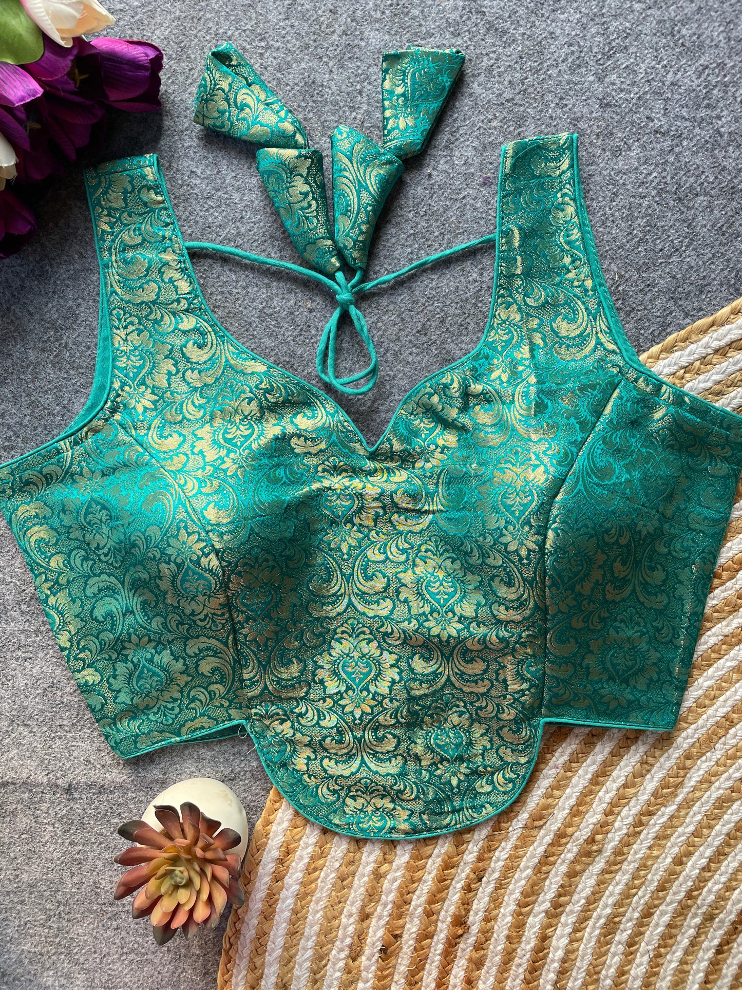 Heavy Jecard ready made blouse