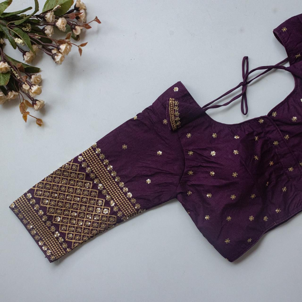 Vichitra silk ready made blouse