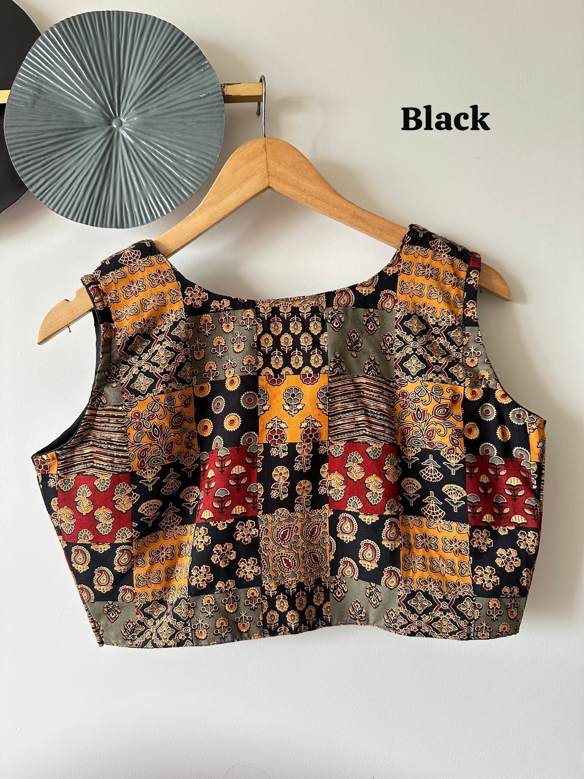 60-60 Cotton Handblock Handicrafts ready made blouse
