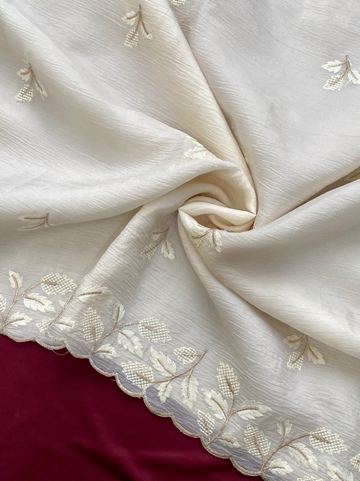 Pure curshed bember georgate sarees