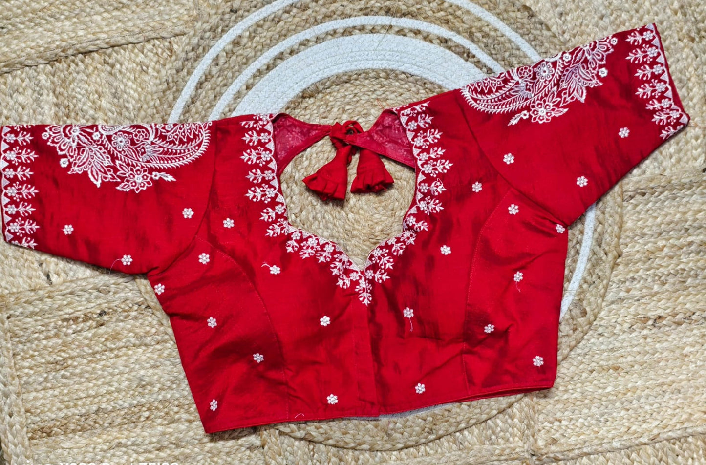 Vichitra silk ready made blouse