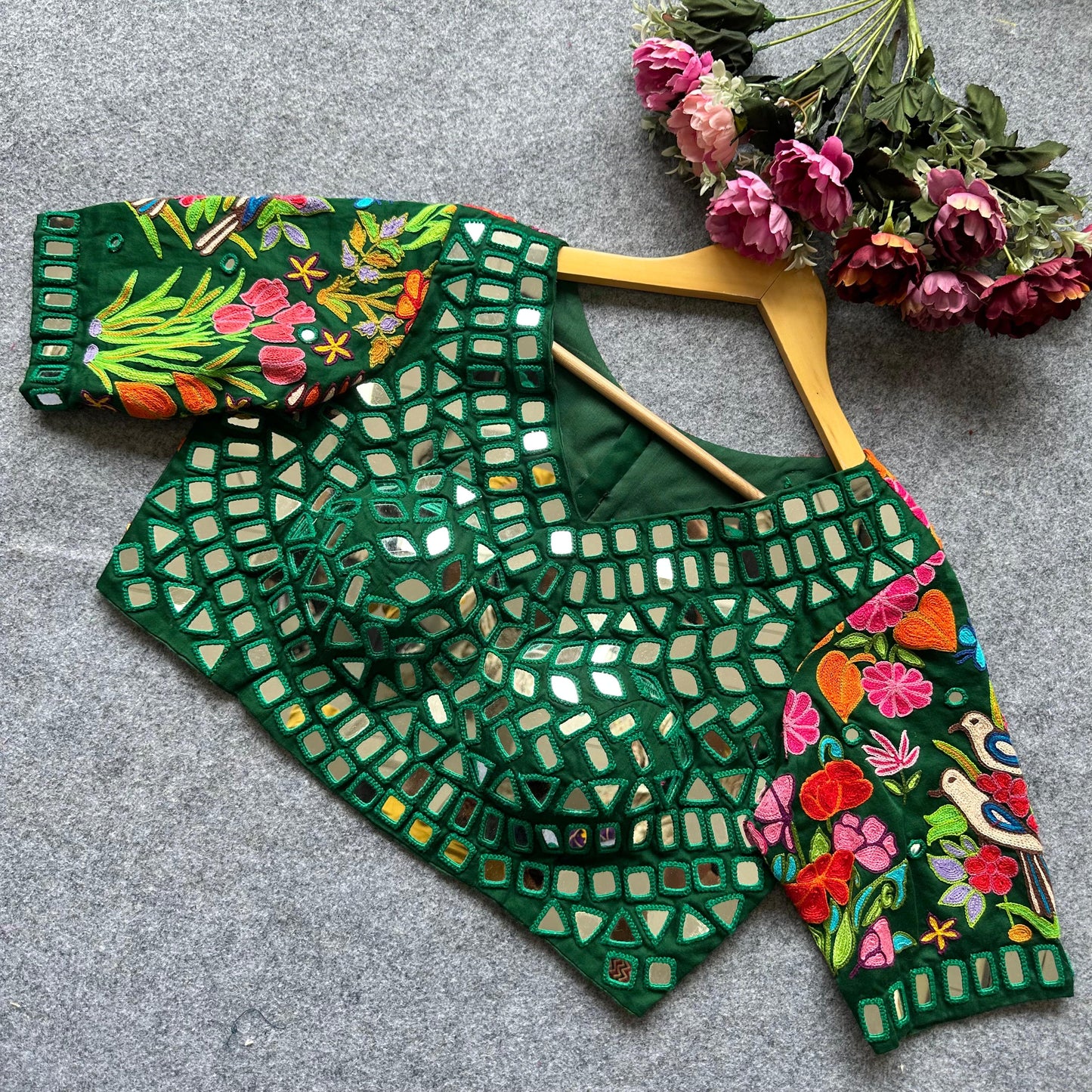 A Beauty Of Handwork All Over - Premium Readymade Blouse