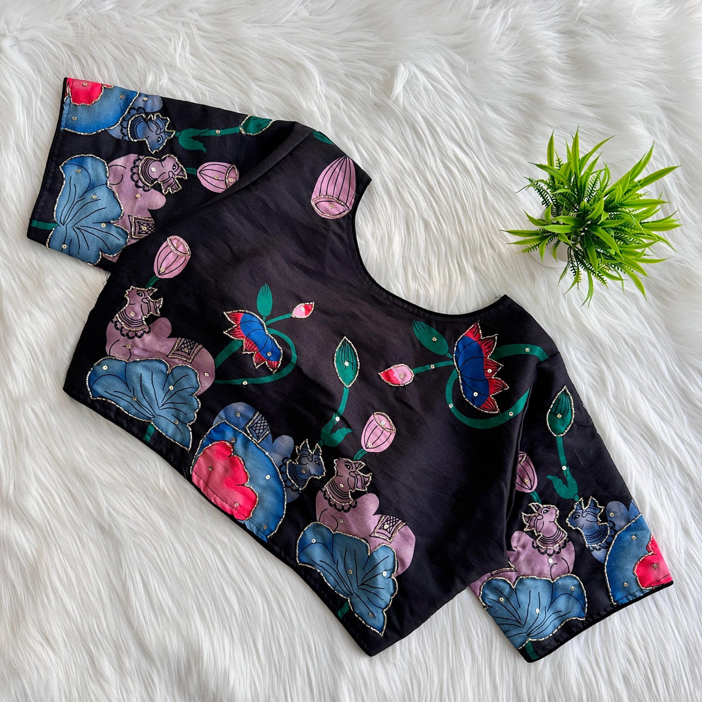 Pure silk fabric - premium ready made blouse