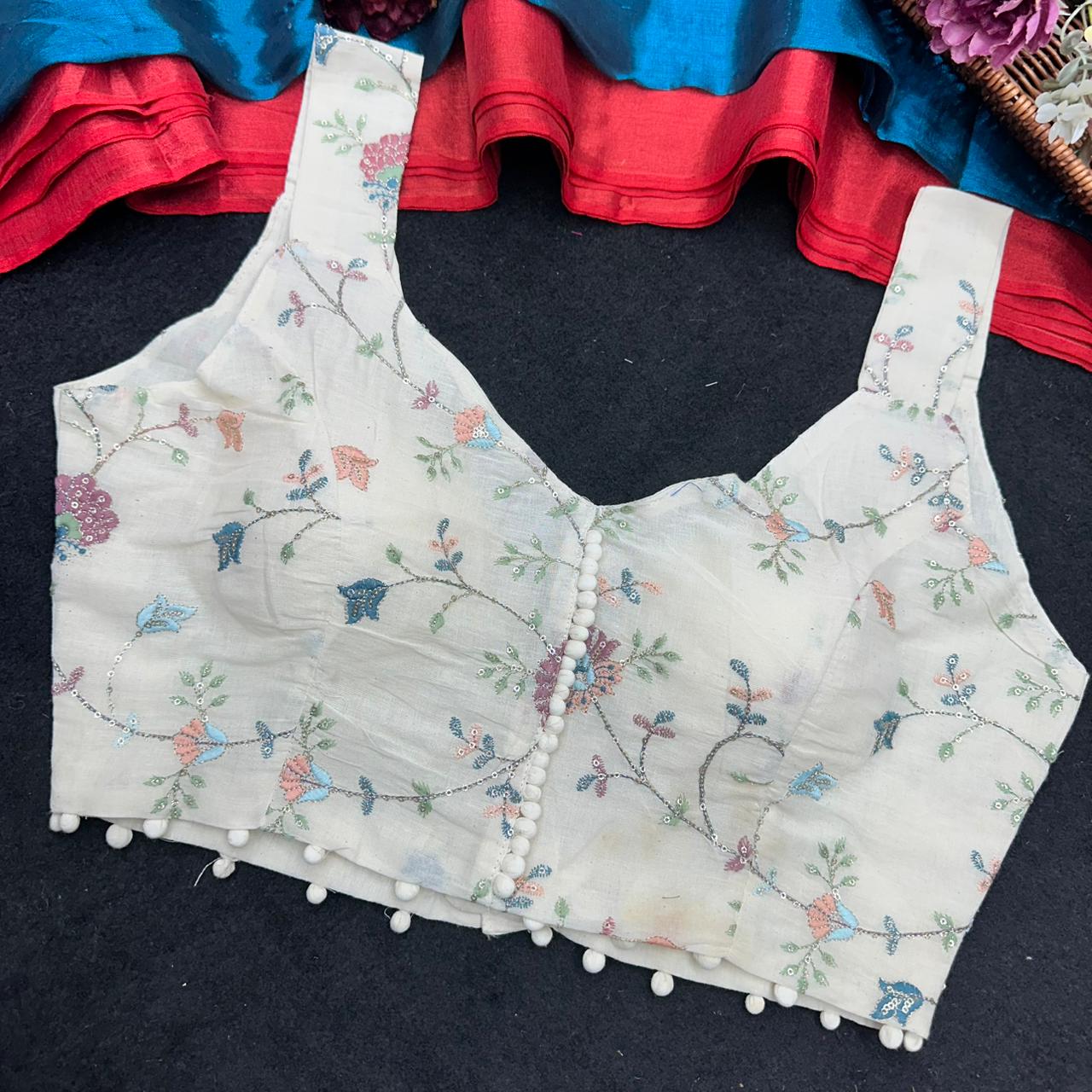 presenting original camric cotton ready made blouse