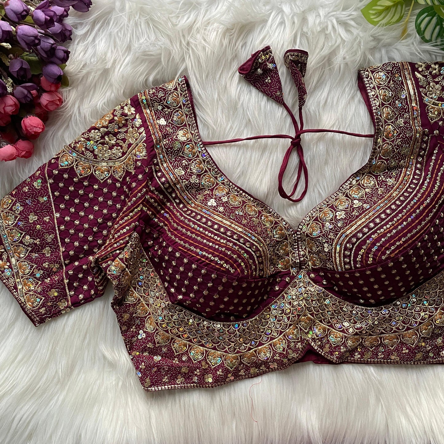 Heavy pure soft roman silk tricot fuising ready made blouse