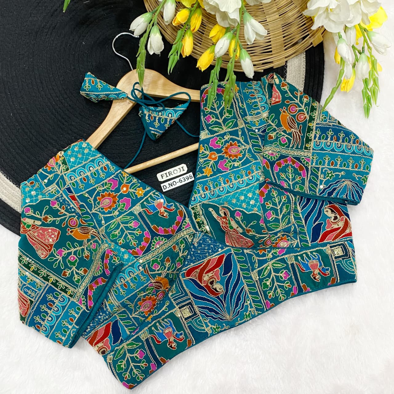 Viscose crep pojisan ready made blouse