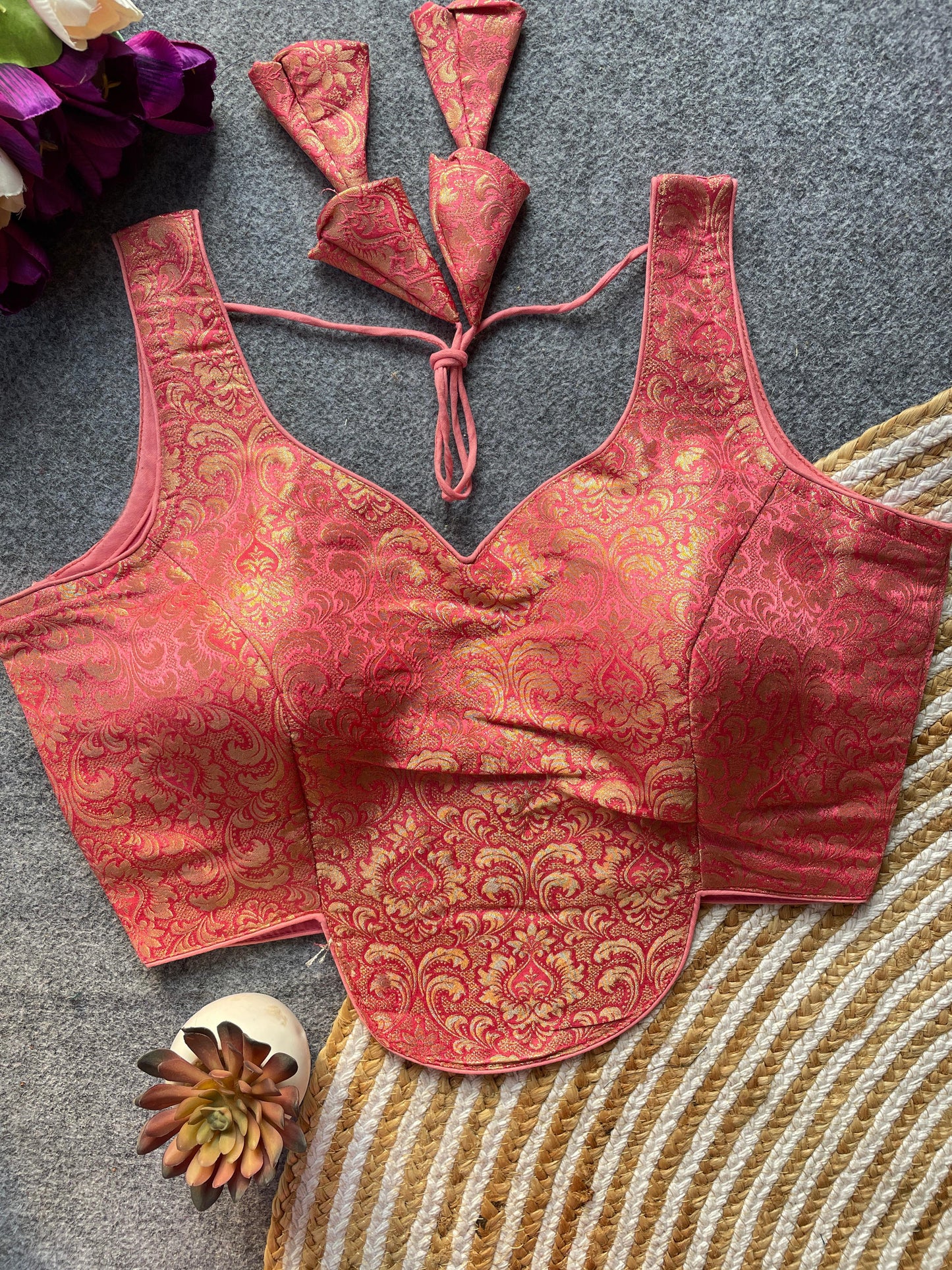 Heavy Jecard ready made blouse