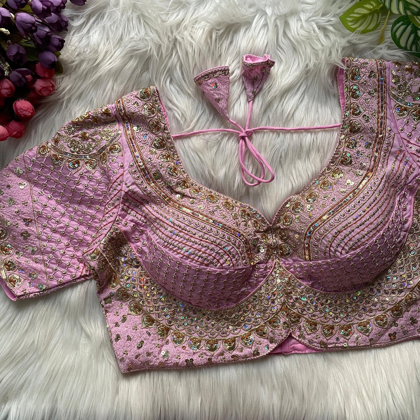 Heavy pure soft roman silk tricot fuising ready made blouse