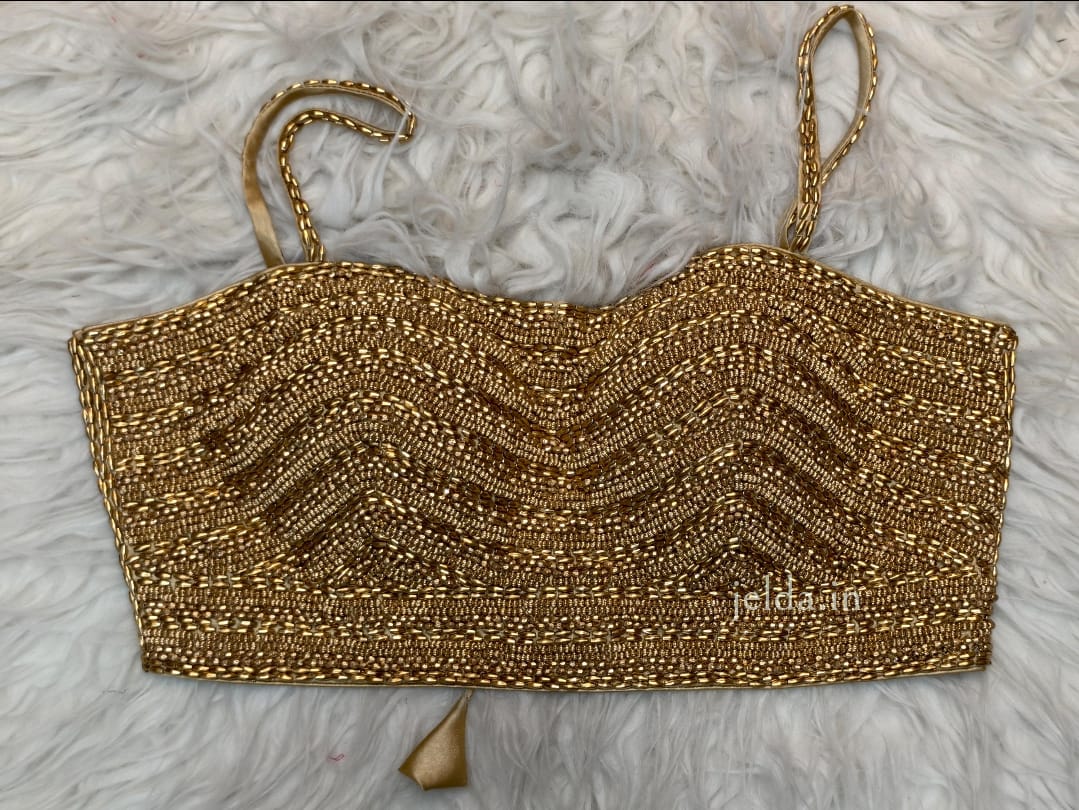 Beeds, pearl handwork custom made blouse