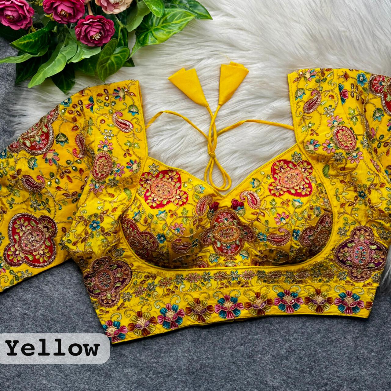 Beautiful Position Work Madhubala ready made blouse