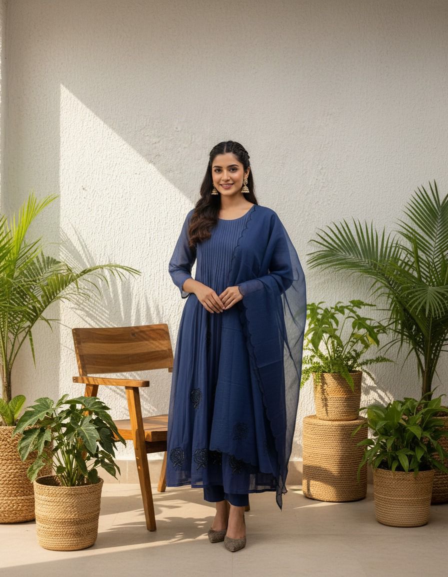 Cotton embroidery salwar suit