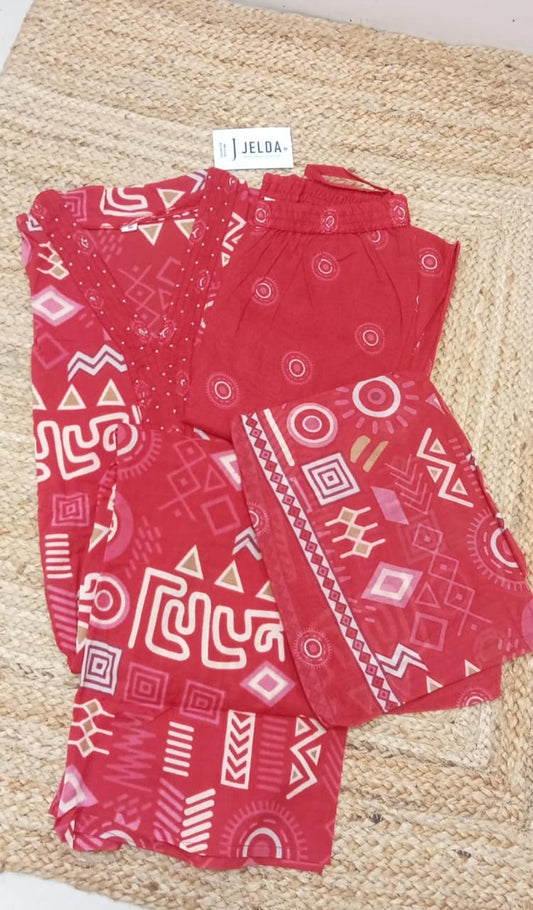 Cotton printed salwar suit