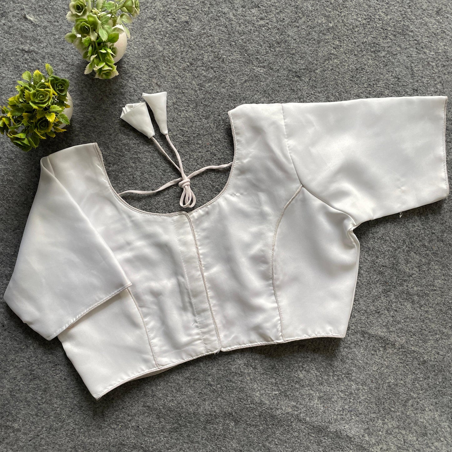 Original Malai Sattin ready made blouse