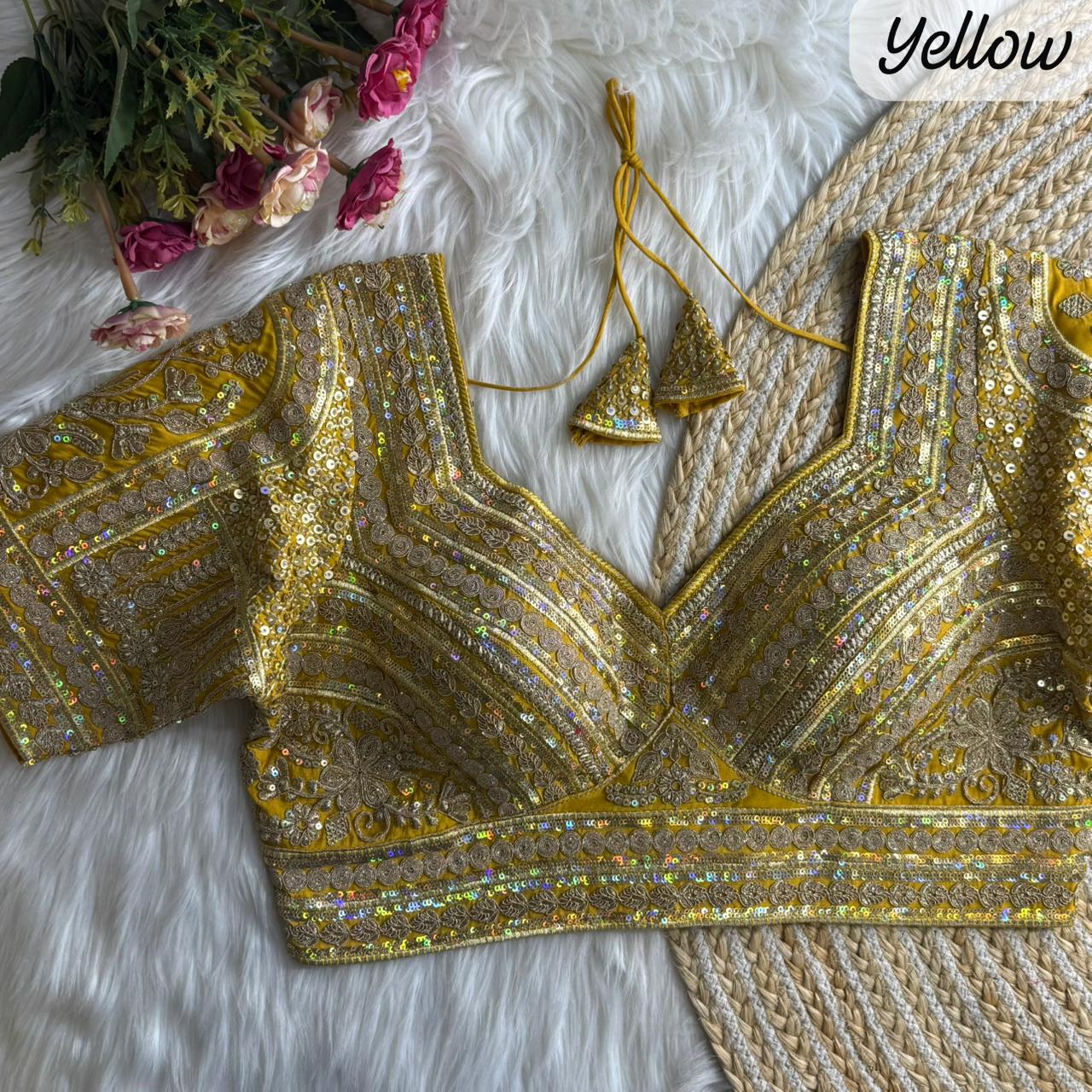 Heavy Pure Soft Roman Silk With Tricot Fuising ready made blouse