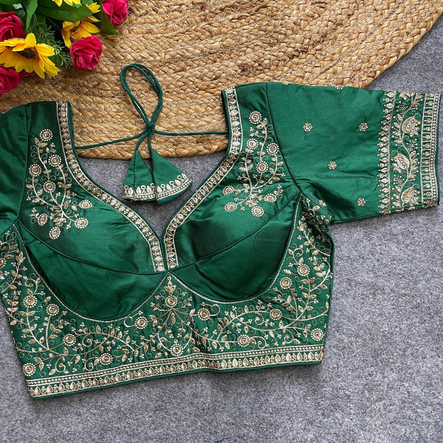Heavy silk ready made blouse